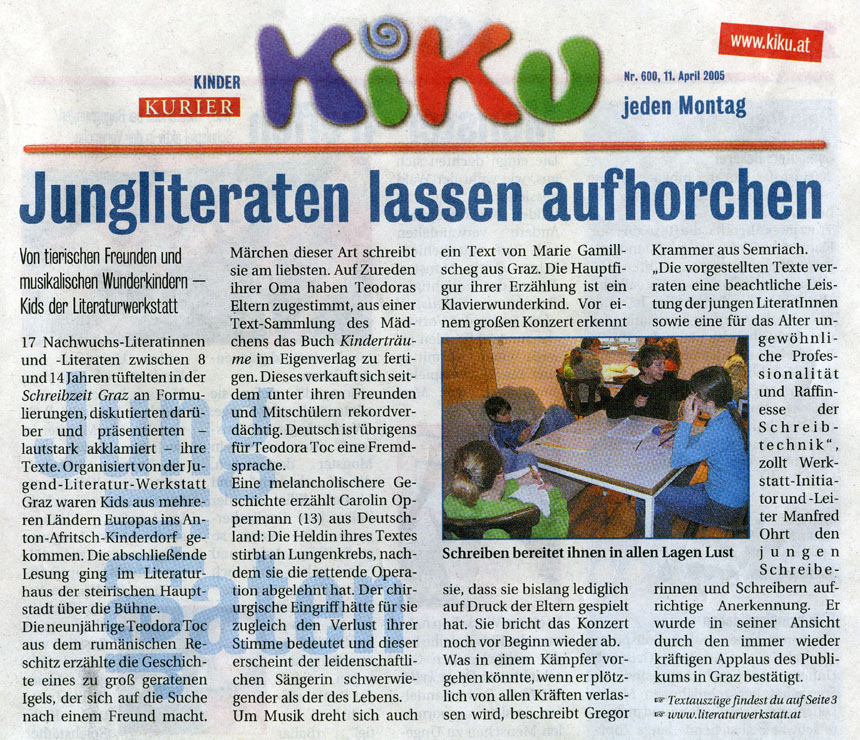 Pressebericht kiku 11.04.2005